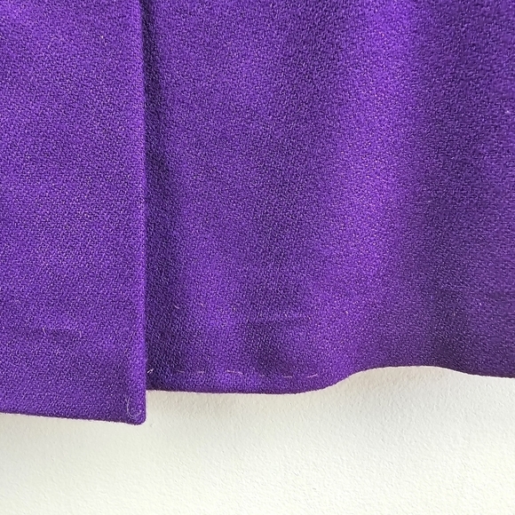 PENDLETON Vintage Pure Virgin Wool Midi Pencil Skirt Lined Purple Womens Size 10 - Picture 10 of 15